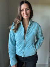 Load image into Gallery viewer, turquoise soft quilted jacket