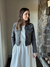 Load image into Gallery viewer, white open back cotton a-line dress