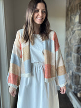 Load image into Gallery viewer, white open back cotton a-line dress