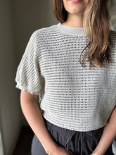 Load image into Gallery viewer, reversible stone cotton knitted surplice back top