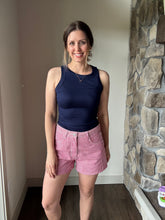 Load image into Gallery viewer, red+white stripe shorts