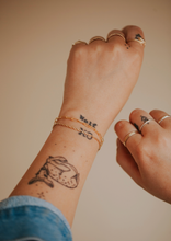 Load image into Gallery viewer, hello adorn goldie bracelet | gold + silver