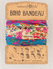 Load image into Gallery viewer, natural life full boho bandeau floral border