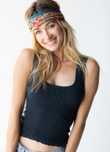 Load image into Gallery viewer, natural life full boho bandeau floral border