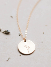Load image into Gallery viewer, hello adorn raising wildflowers necklace 20" chain | gold + silver