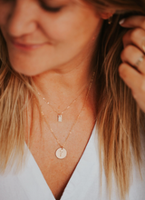 Load image into Gallery viewer, hello adorn raising wildflowers necklace 20" chain | gold + silver