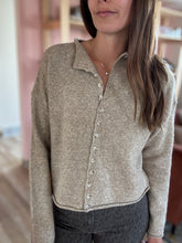 Load image into Gallery viewer, khaki button down cardigan