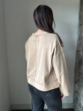 Load image into Gallery viewer, mocha mineral washed top