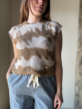 Load image into Gallery viewer, sand tie dye knit top