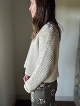 Load image into Gallery viewer, cream chunky knit sweater