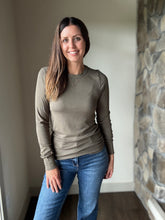 Load image into Gallery viewer, olive soft ribbed long sleeve top