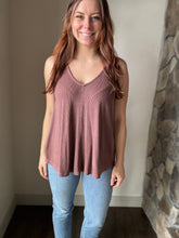 Load image into Gallery viewer, flowy ribbed v-neck tank | 6 colors