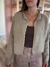 Load image into Gallery viewer, khaki button down cardigan
