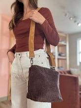 Load image into Gallery viewer, cori espresso corduroy purse