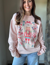 Load image into Gallery viewer, whimsical nutcracker blush sweatshirt