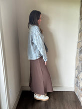 Load image into Gallery viewer, chocolate knit minimalist midi dress