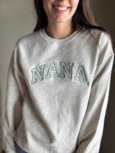 Load image into Gallery viewer, nana embroidered oatmeal sweatshirt