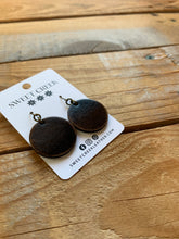 Load image into Gallery viewer, sweet creek classic mini round leather earrings