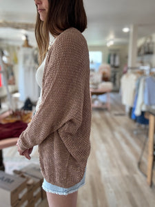 latte lightweight slouchy cardigan