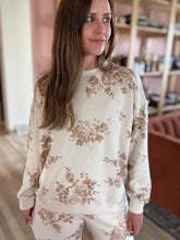 Load image into Gallery viewer, fall floral toile sweatshirt