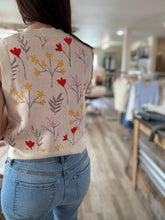 Load image into Gallery viewer, whimsical floral vest