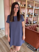 Load image into Gallery viewer, dusty lavender lightweight shift dress