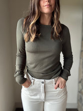 Load image into Gallery viewer, eucalyptus soft ribbed long sleeve top