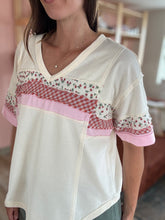 Load image into Gallery viewer, countryside gingham mix tee
