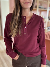 Load image into Gallery viewer, super soft zinfandel tana henley