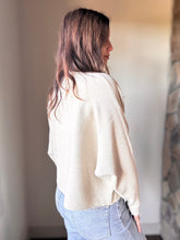 Load image into Gallery viewer, oatmeal ribbed dolman sweater