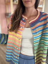 Load image into Gallery viewer, prism stripe button cardi