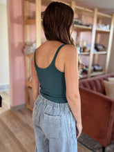 Load image into Gallery viewer, hunter ribbed tank bralette