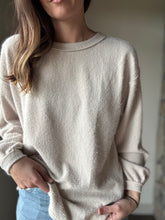 Load image into Gallery viewer, stone fuzzy long sleeve top