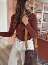 Load image into Gallery viewer, cori espresso corduroy purse