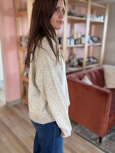 Load image into Gallery viewer, oat confetti henley sweater