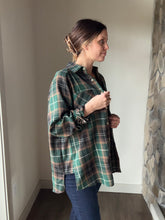 Load image into Gallery viewer, green camp flannel