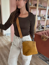Load image into Gallery viewer, cori gold corduroy purse