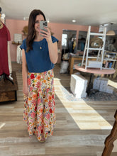 Load image into Gallery viewer, bright floral maxi skirt