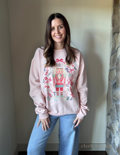 Load image into Gallery viewer, whimsical nutcracker blush sweatshirt