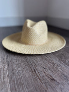 natural basket weave sun hat