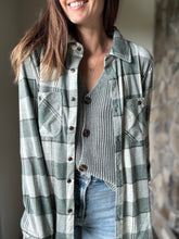 Load image into Gallery viewer, forest mineral wash button vest