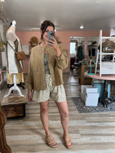 Load image into Gallery viewer, camel cotton denim chore jacket