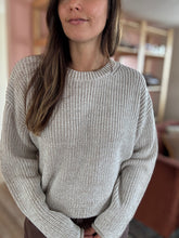 Load image into Gallery viewer, drew two-tone beige sweater