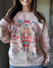 Load image into Gallery viewer, whimsical nutcracker blush sweatshirt