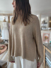 Load image into Gallery viewer, taupe lightweight oversized textured sweater