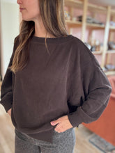Load image into Gallery viewer, no sunday scaries espresso oversized pullover