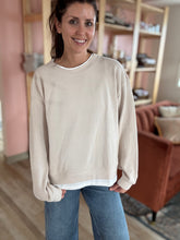 Load image into Gallery viewer, oatmeal layered pullover
