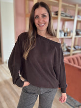 Load image into Gallery viewer, no sunday scaries espresso oversized pullover