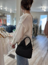 Load image into Gallery viewer, woven diamond hobo bag | 3 colors