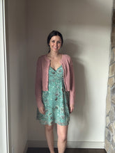 Load image into Gallery viewer, green print flutter dress